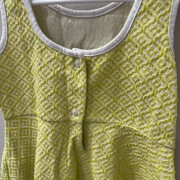Janie and Jack Yellow Jacquard Geometric Tank Dress - Picture 6 of 9